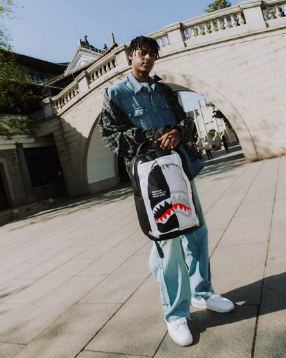 BAG ON BAG OPTICAL ILLUSION SHARKS IN PARIS BACKPACK | Sprayground sale