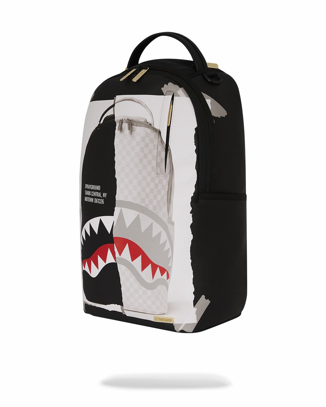 BAG ON BAG OPTICAL ILLUSION SHARKS IN PARIS BACKPACK | Sprayground sale