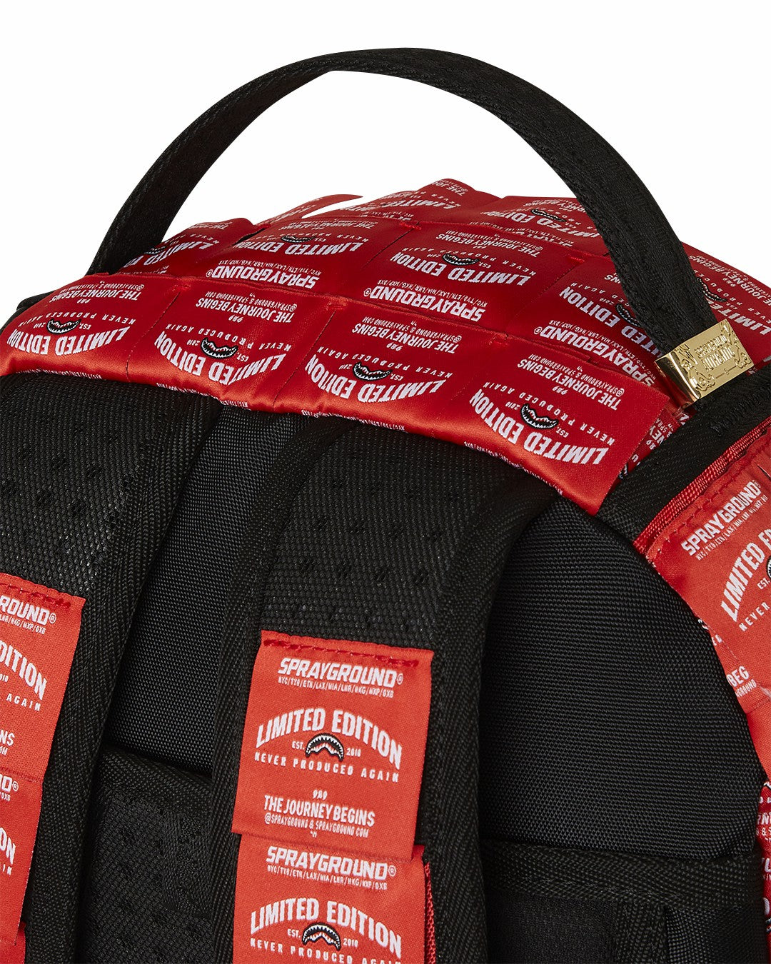 MADE OF WOVEN LABELS SHARK BACKPACK | Sprayground US
