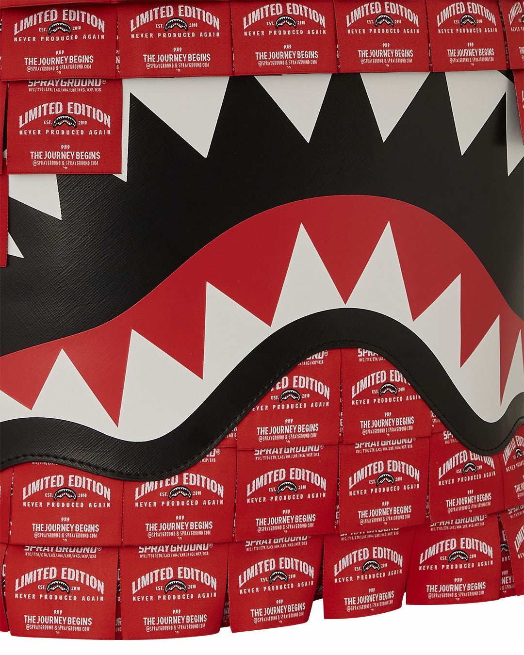 MADE OF WOVEN LABELS SHARK BACKPACK | Sprayground US