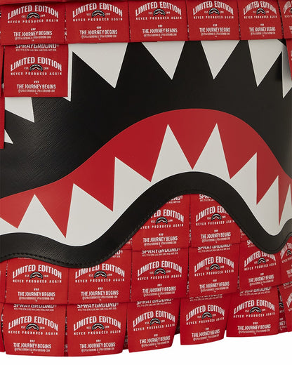 MADE OF WOVEN LABELS SHARK BACKPACK | Sprayground US
