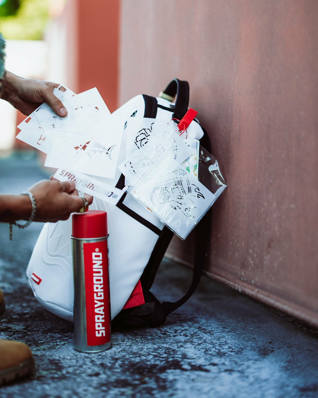 GRAFFITI ARTIST - DESIGN YOUR OWN BACKPACK - 9 STENCILS INCLUDED | Sprayground for sale