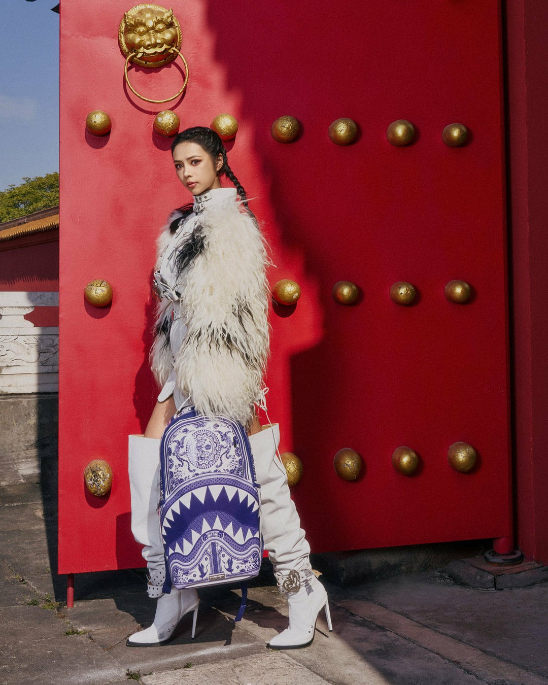 PORCELAIN TIGER PHOENIX SHARK BACKPACK | Sprayground Online