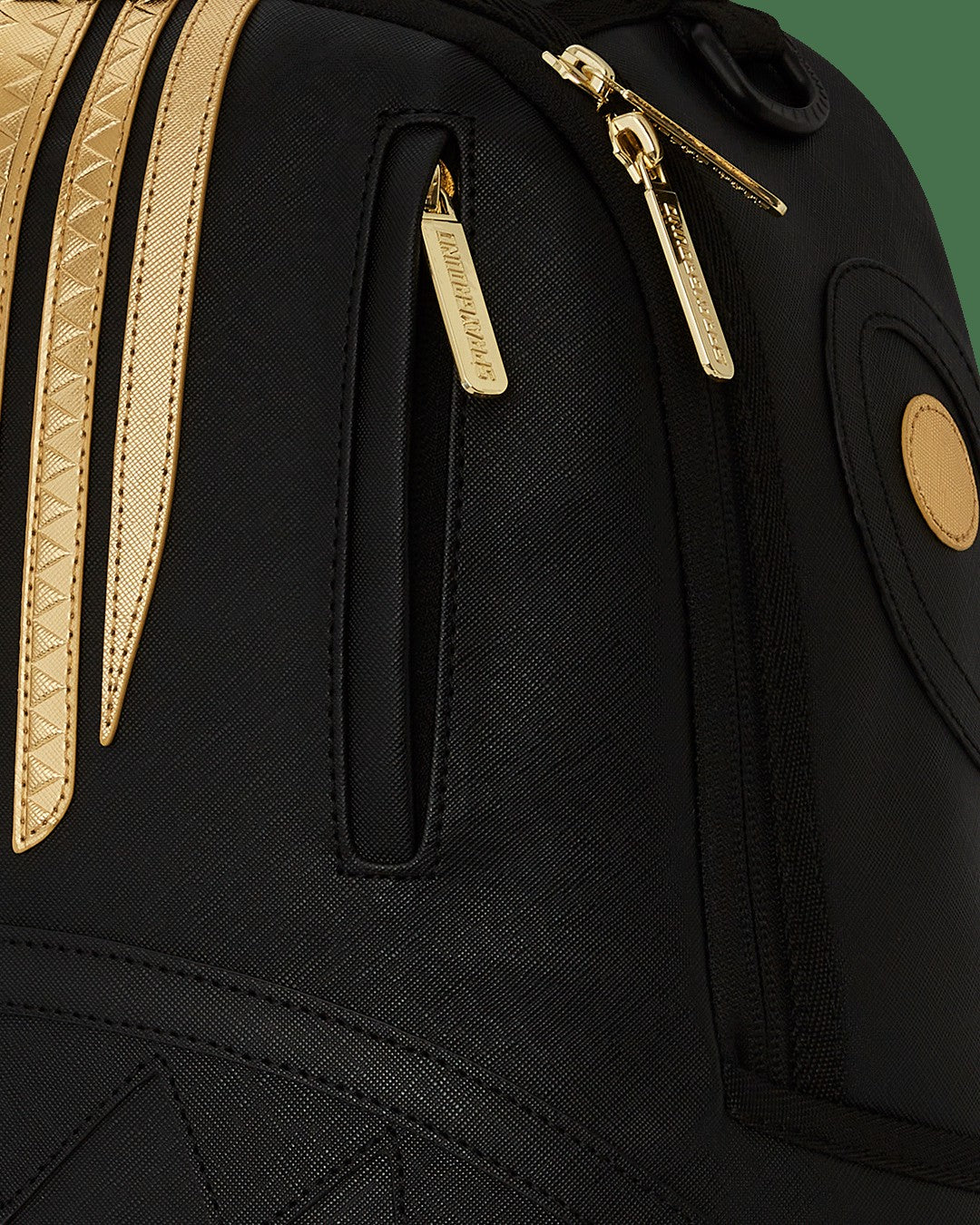 GOLD AND BLACK RACING STRIPES BACKPACK | Sprayground Near Me