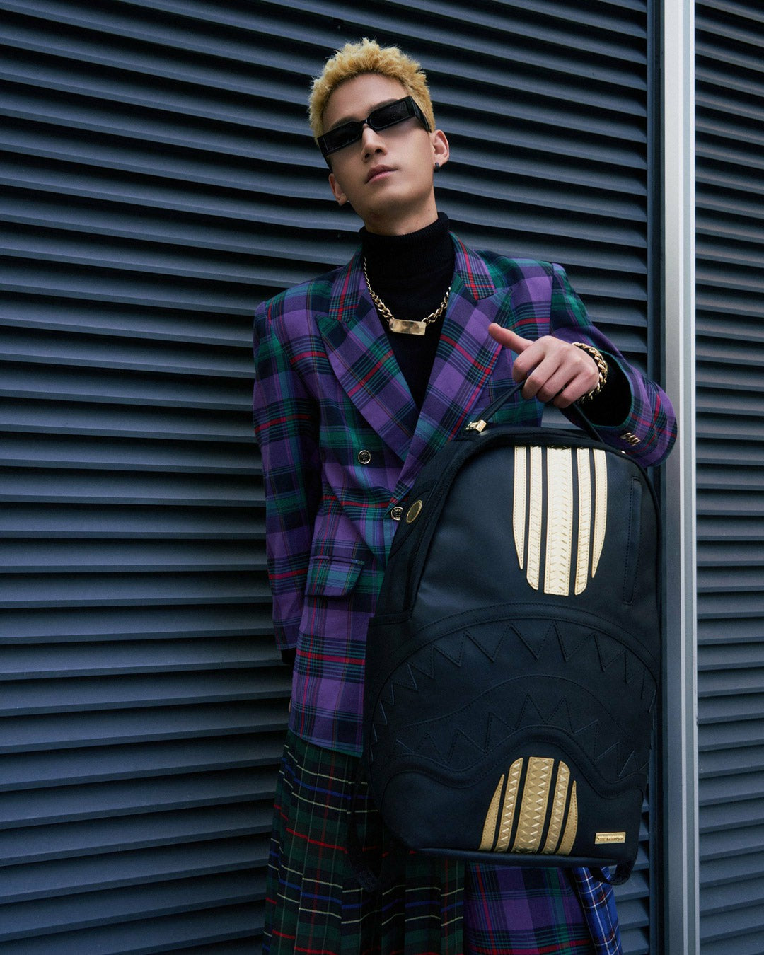 GOLD AND BLACK RACING STRIPES BACKPACK | Sprayground Near Me