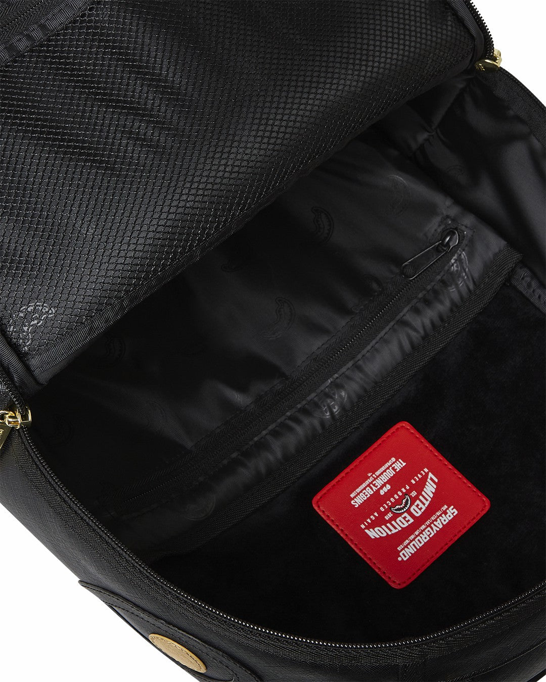 GOLD AND BLACK RACING STRIPES BACKPACK | Sprayground Near Me