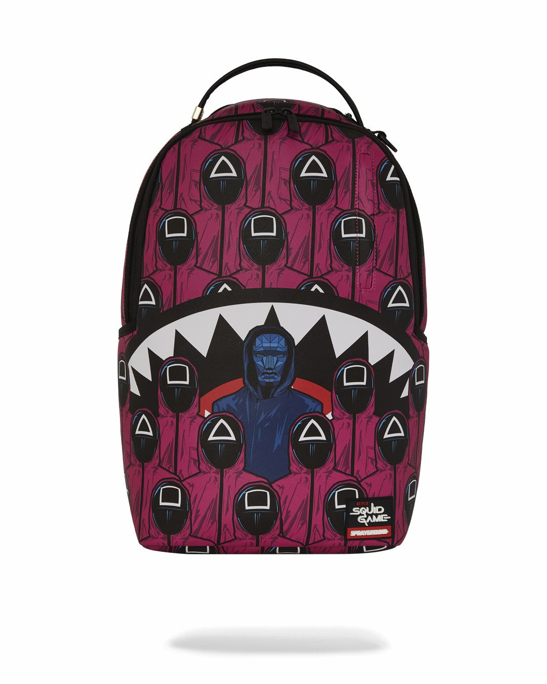 SQUID GAME COLLAB FRONT MAN & PINK GUARD SHARKS BACKPACK | Sprayground Discount