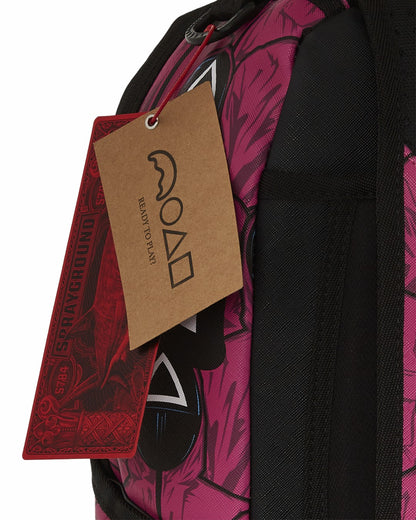 SQUID GAME COLLAB FRONT MAN & PINK GUARD SHARKS BACKPACK | Sprayground Discount