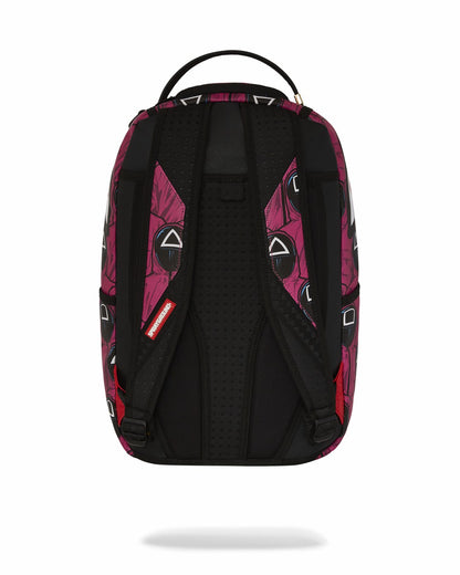 SQUID GAME COLLAB FRONT MAN & PINK GUARD SHARKS BACKPACK | Sprayground Discount
