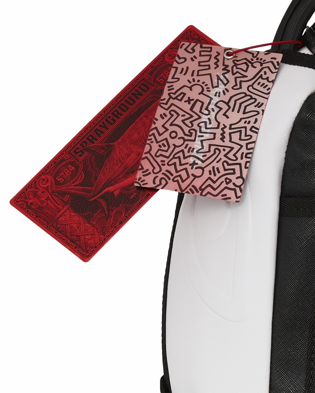 KEITH HARING BIG BLUE PURSE ART BACKPACK | Sprayground for sale