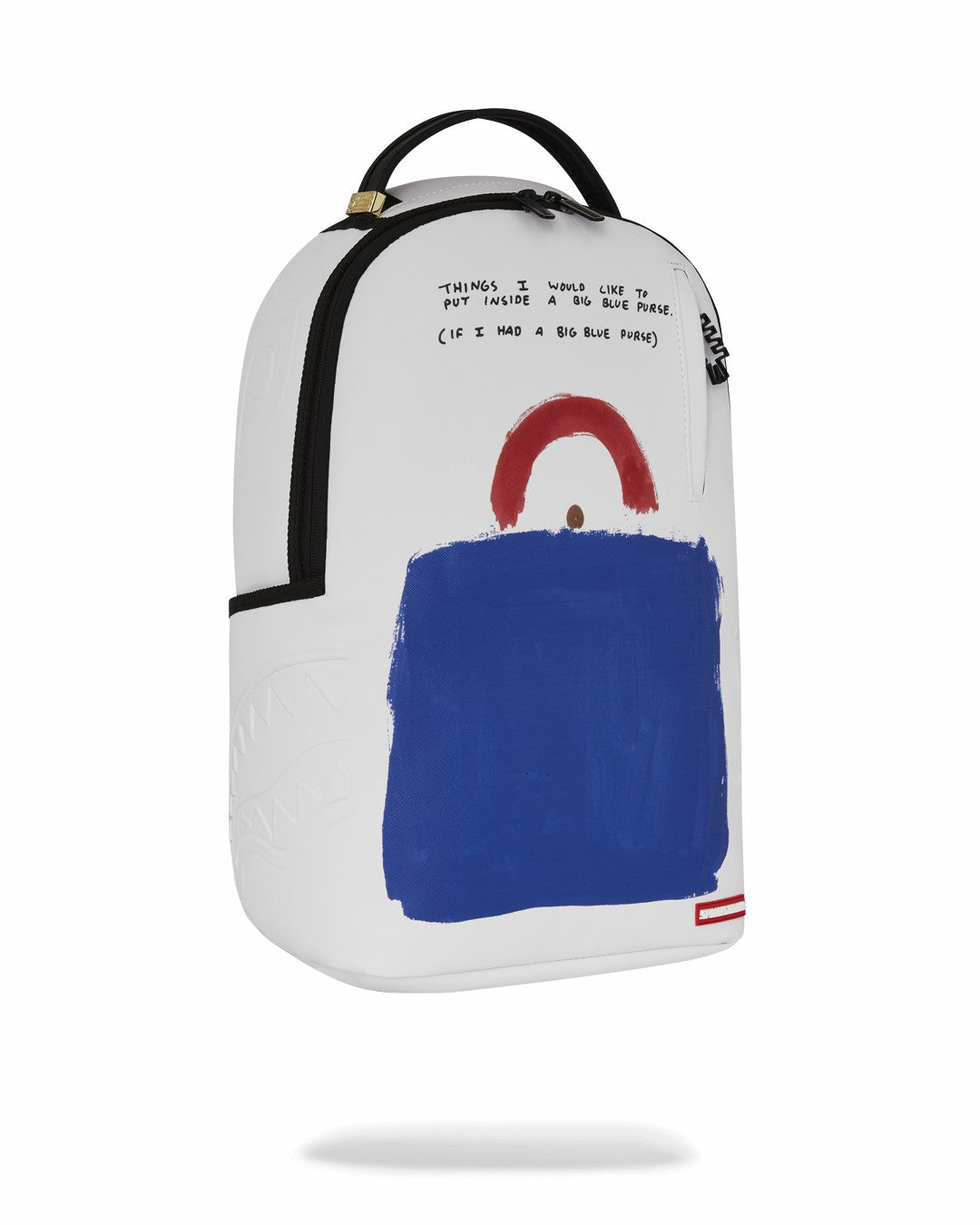 KEITH HARING BIG BLUE PURSE ART BACKPACK | Sprayground for sale