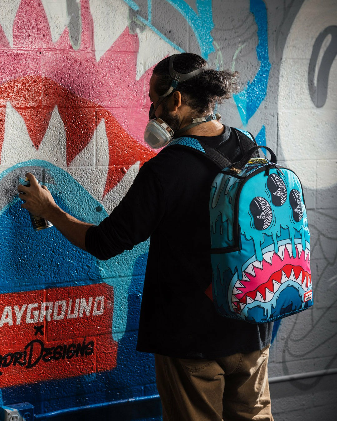 JORGE RODRIGUEZ THE ARTIST COLLAB DRIPS SHARKS BACKPACK | Sprayground Discount