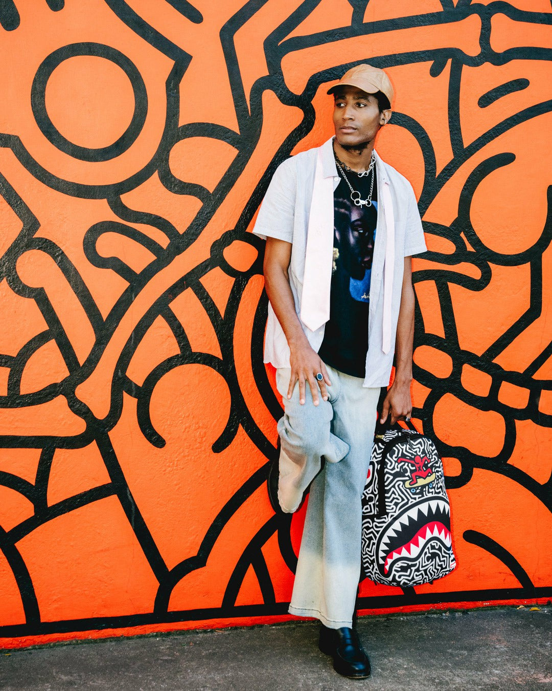 KEITH HARING SKATER SHARK DLXSR BACKPACK | Sprayground Clearance