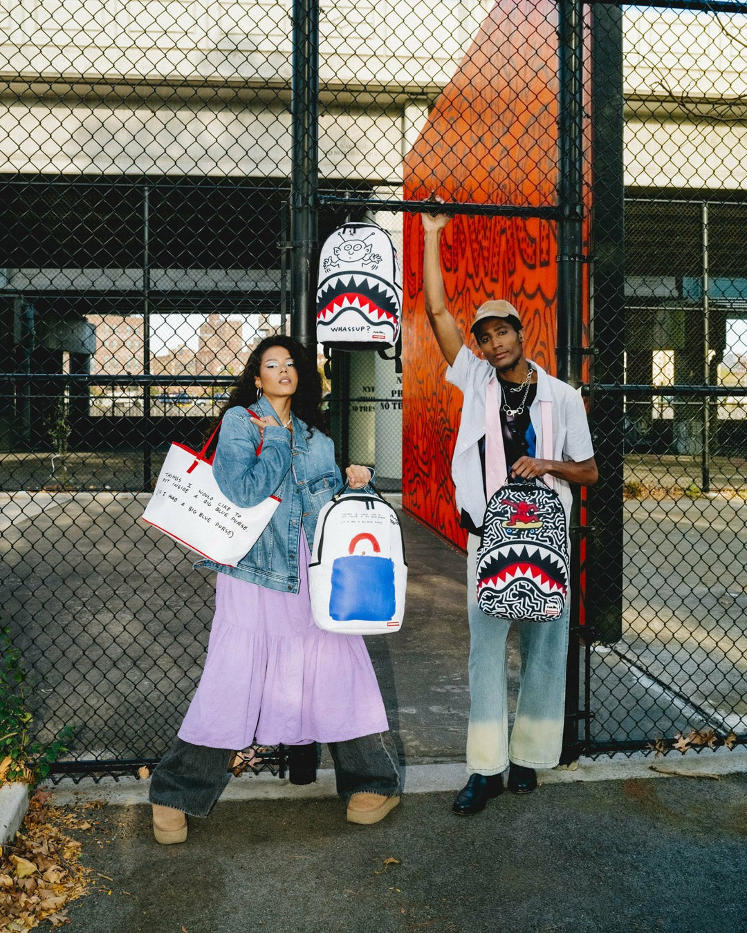 KEITH HARING SKATER SHARK DLXSR BACKPACK | Sprayground Clearance