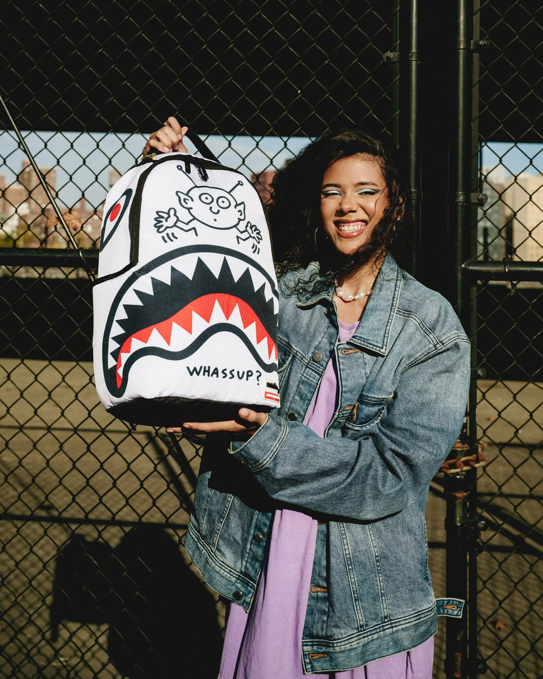 KEITH HARING WHASSUP ALIEN DLX BACKPACK | Sprayground Online