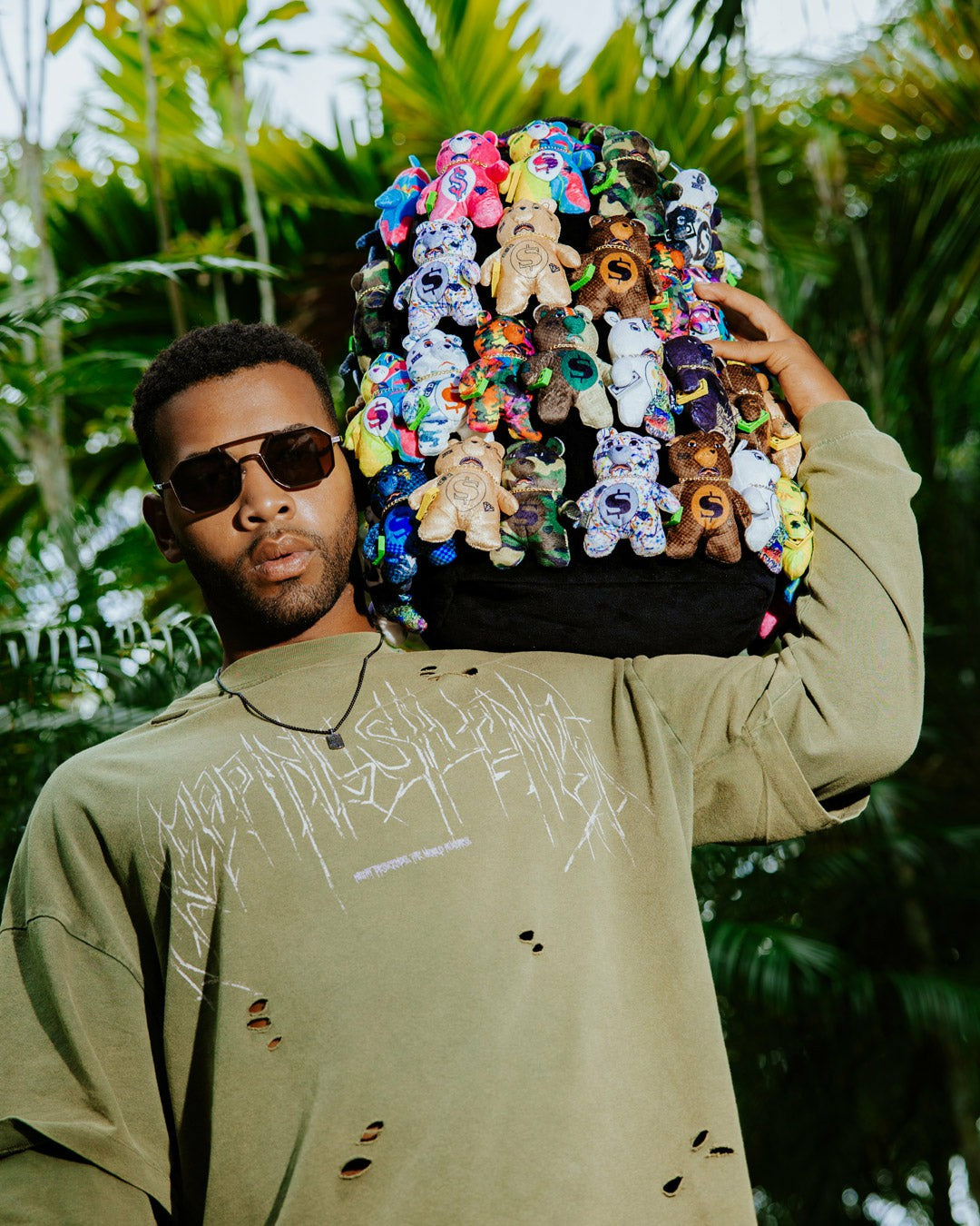 PACK OF BEARS REAL PLUSH BEARS RUNWAY PIECE BACKPACK - SUPER EXCLUSIVE | Sprayground sale