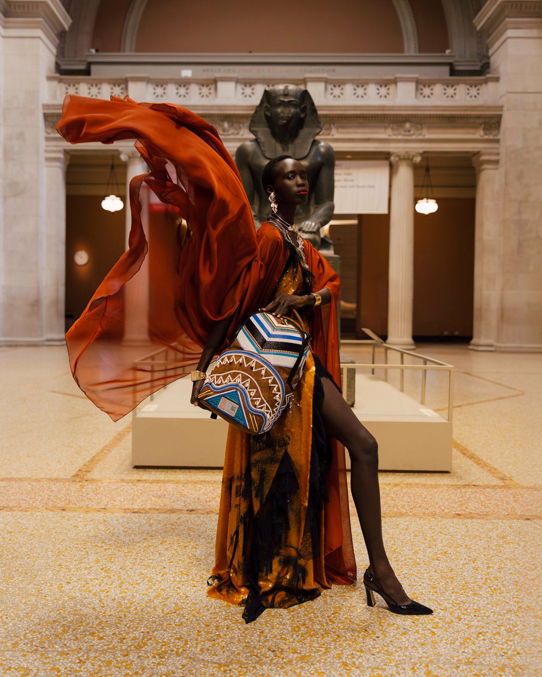 THE MET KUBA KINGDOM HEADDRESS BACKPACK | Sprayground sale