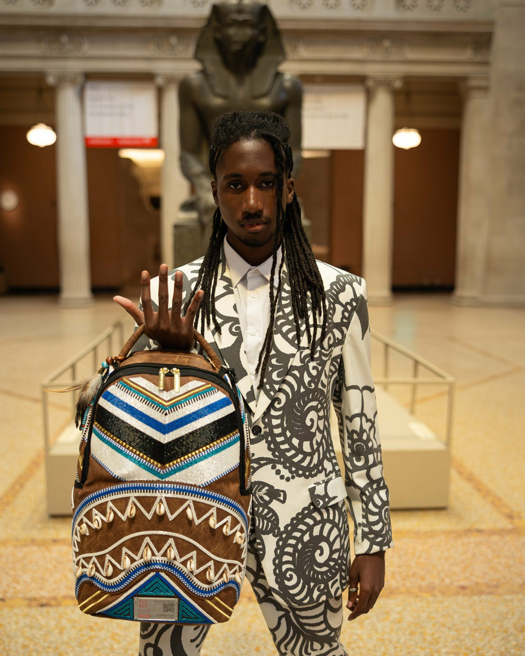 THE MET KUBA KINGDOM HEADDRESS BACKPACK | Sprayground sale